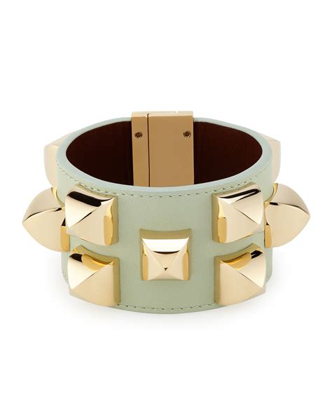 givenchy leather cuff bracelet|Bracelets .